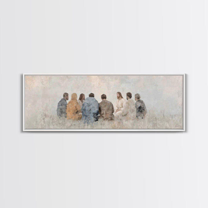 Quiet Covenant – Framed Canvas Print – Panoramic Frame – Christian Art Canvas – Christian Painting – Jesus Painting – Christian Wall Art