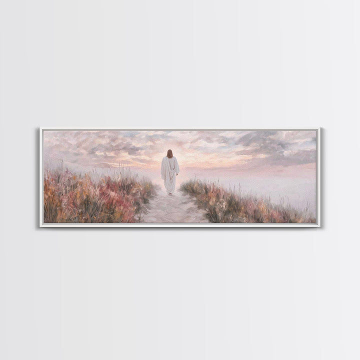 Horizon Of Peace – Framed Canvas Print – Panoramic Art – Christian Art Canvas – Jesus Wall Art – Christian Art – Christian Christmas