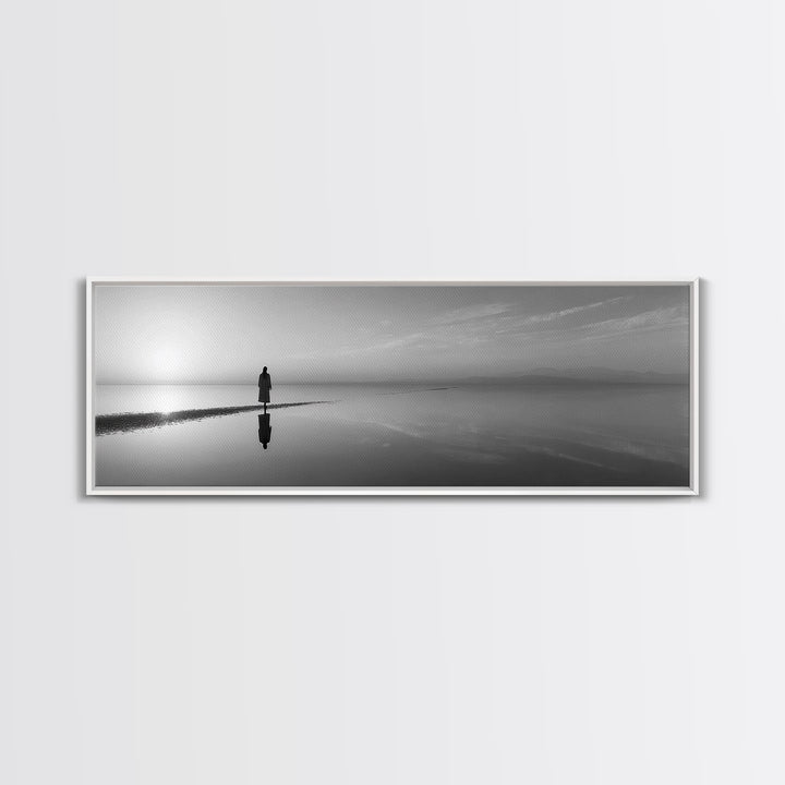 Morning Grace, Framed Canvas Print, Panoramic Wall Art, Christian Art Canvas, Jesus Painting, Christian Decorations, Christian Gift