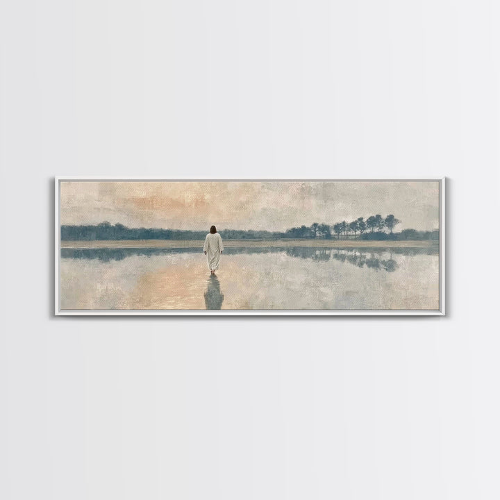 Radiant Promise – Framed Canvas Print – Panoramic Painting – Christian Art – Christian Canvas – Jesus Painting – Christian Decor