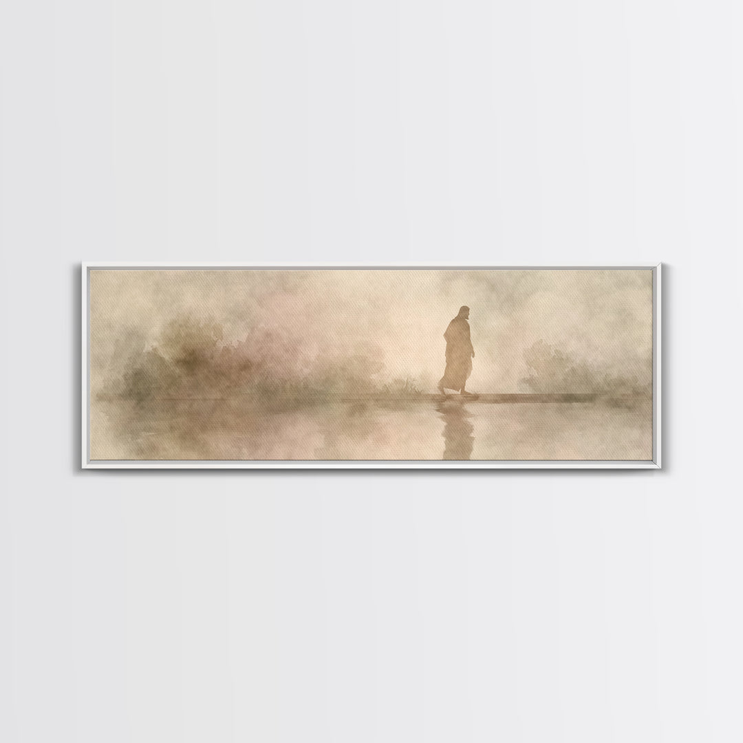 Shaded Covenant | Framed Canvas Print | Panoramic Painting | Christian Wall Art | Jesus Canvas Art | Christian Art Print | Christian Decor