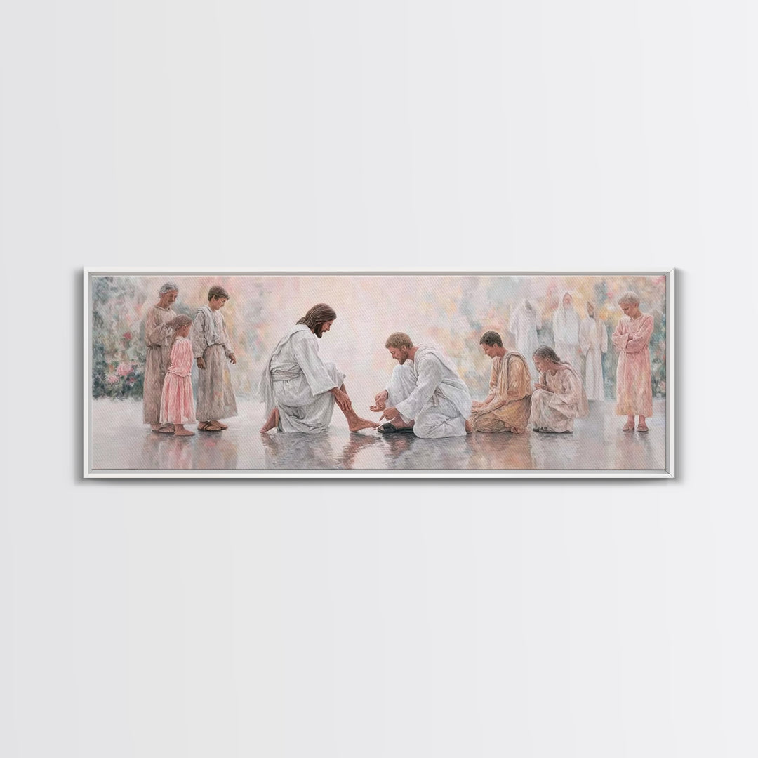 Harmony of Grace – Framed Canvas Print – Panoramic Painting – Christian Art Canvas – Christian Wall Art – Jesus Painting – Christian Christ