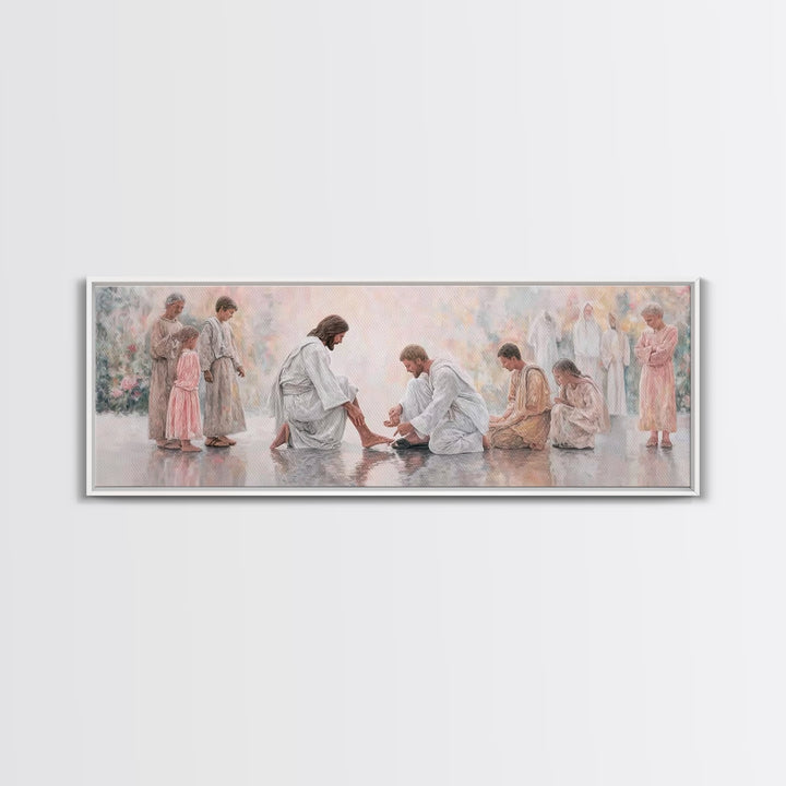 Harmony of Grace – Framed Canvas Print – Panoramic Painting – Christian Art Canvas – Christian Wall Art – Jesus Painting – Christian Christ
