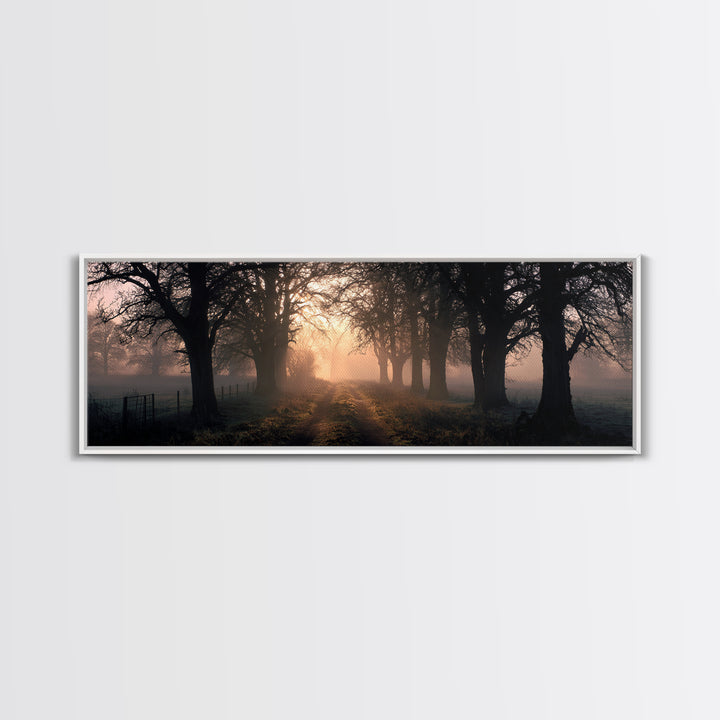Soft Morning Grace | Framed Canvas Print | Panoramic Print | Christian Art Canvas | Modern Christian Painting | Christian Wall Art | Christ