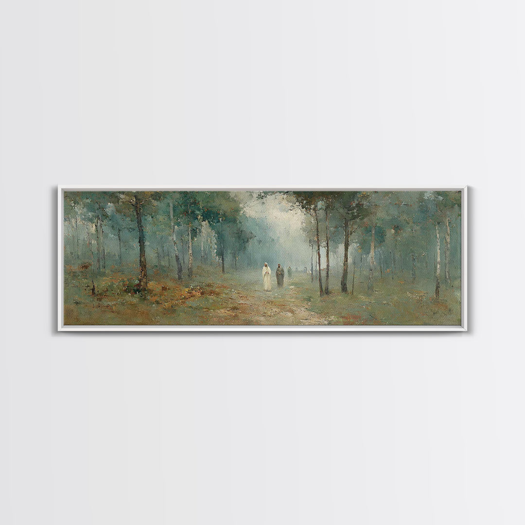 Golden Hour Peace, Framed Canvas Print, Extra Wide Art, Christian Wall Art, Moody Christian Art, Christian Art Painting, Christian Gift Ide