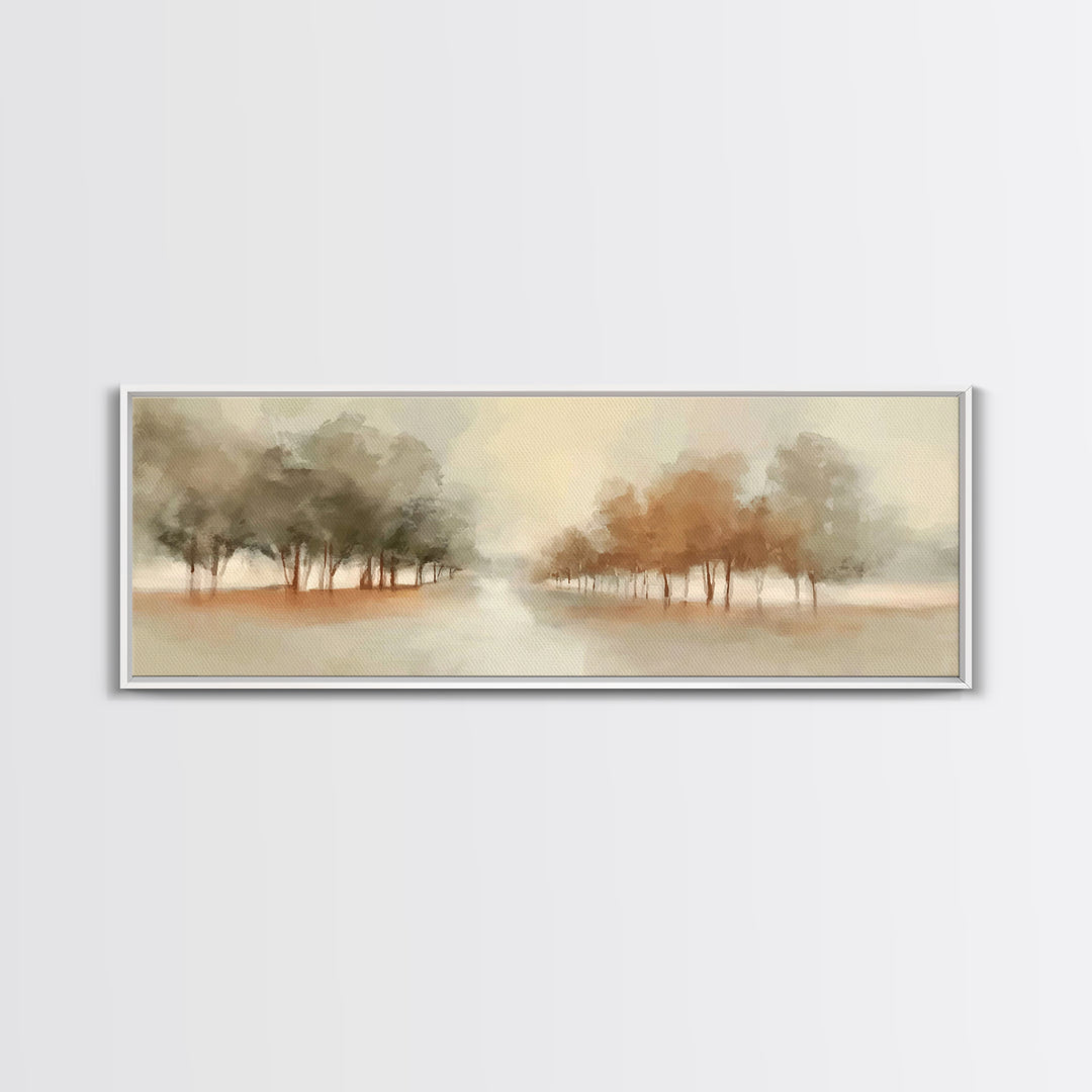 Walk Of Renewal – Framed Canvas Print – Panoramic Wall Art – Christian Art Print – Subtle Christian Paintings – Christian Art – Christian C
