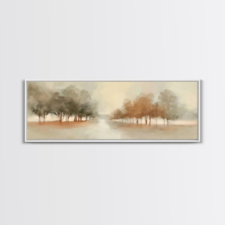 Walk Of Renewal – Framed Canvas Print – Panoramic Wall Art – Christian Art Print – Subtle Christian Paintings – Christian Art – Christian C