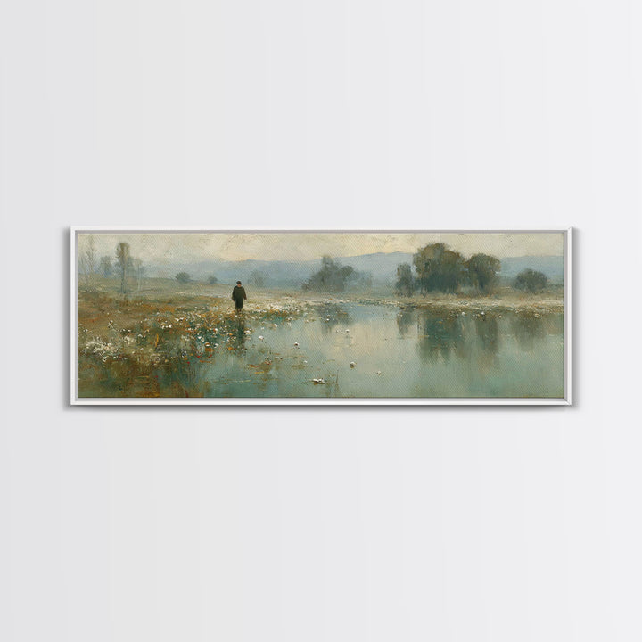 Morning Mercy – Framed Canvas Print – Panoramic Print – Christian Wall Art – Jesus Canvas Art – Christian Art Canvas – Christmas Art