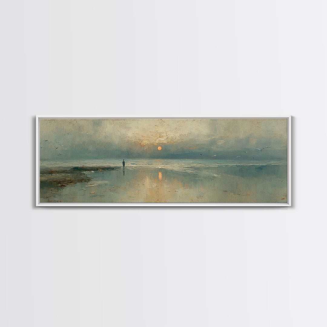 Sunrise Promise – Framed Canvas Print – Panoramic Print – Christian Art Canvas – Jesus Painting – Christian Art – Modern Christian Art