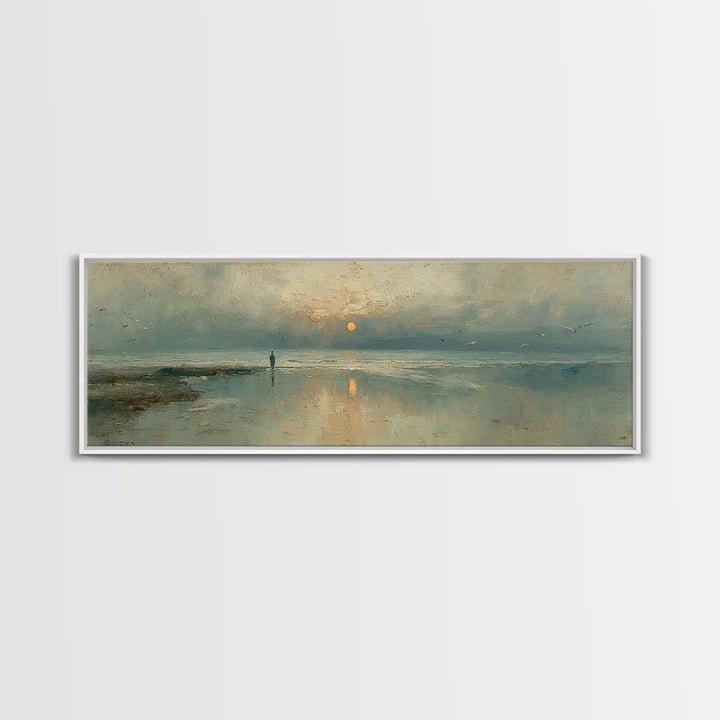 Sunrise Promise – Framed Canvas Print – Panoramic Print – Christian Art Canvas – Jesus Painting – Christian Art – Modern Christian Art