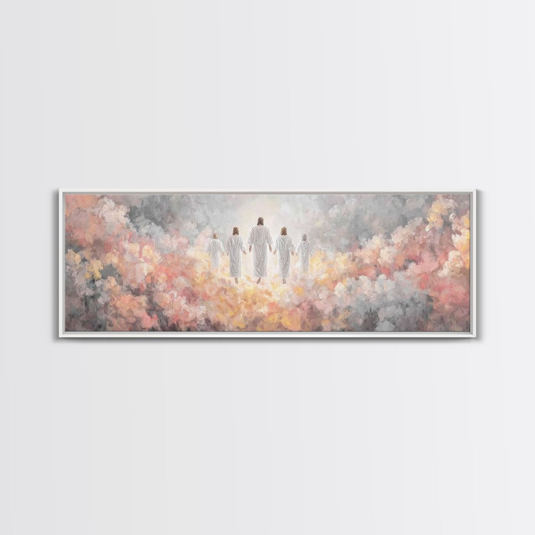 River Of Mercy – Framed Canvas Print – Christian Wall Art – Jesus Painting – Panoramic Art – Christian Art Canvas – Christmas Art Prints