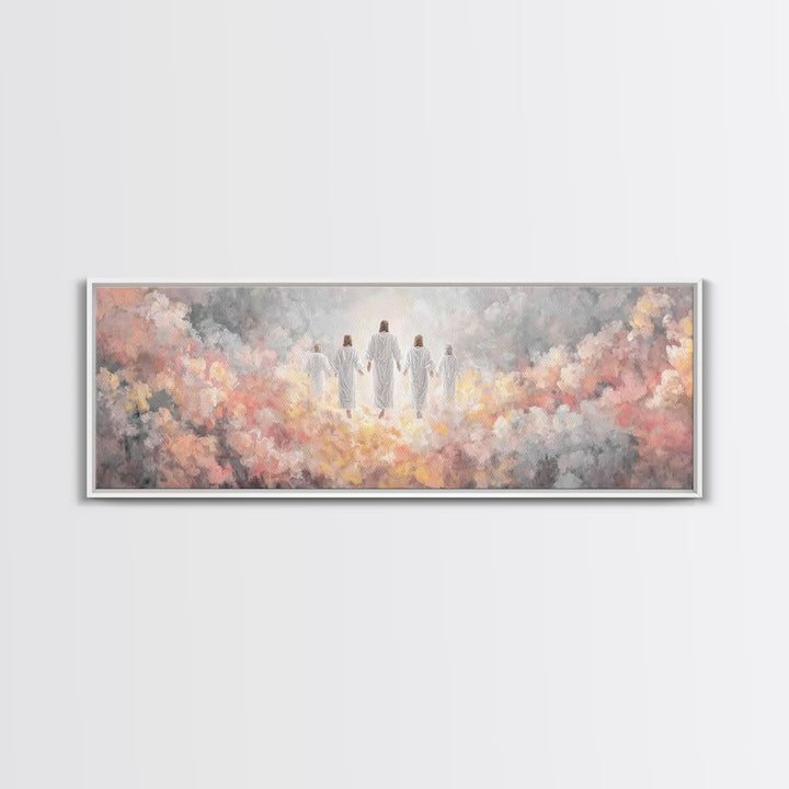 River Of Mercy – Framed Canvas Print – Christian Wall Art – Jesus Painting – Panoramic Art – Christian Art Canvas – Christmas Art Prints