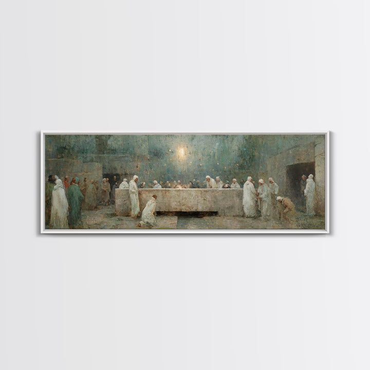 Tomb Of Light, Framed Canvas Print, Christian Art Canvas, Christian Wall Art, Panoramic Art, Christian Art, Christian Gift