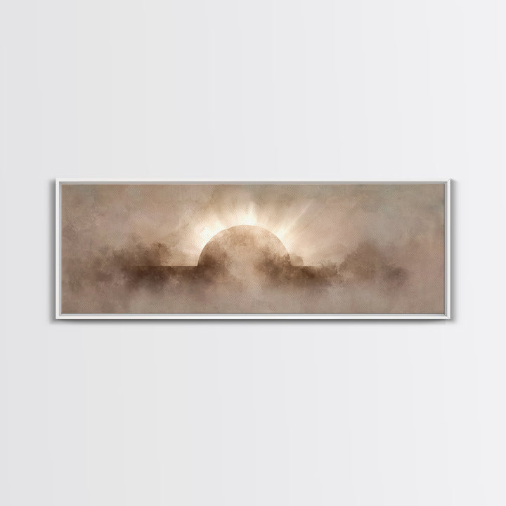 He Is Risen – Framed Canvas Print – Christian Wall Art – Christian Art Canvas – Panoramic Print – Christian Art – Christian Gift