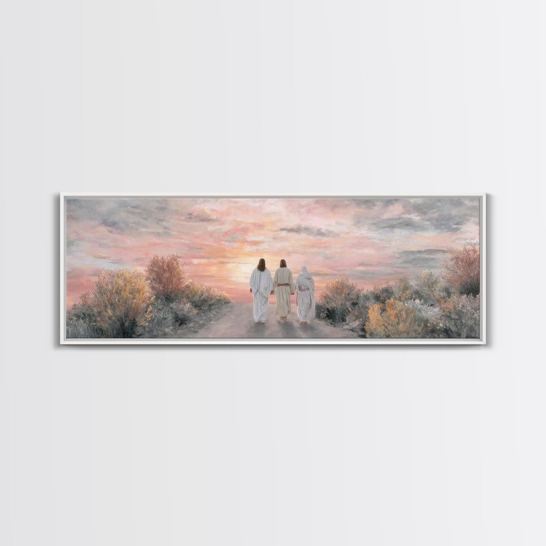 Nativity Star Rising, Framed Canvas Print, Christian Wall Art, Christian Art Canvas, Panoramic Painting, Christmas Art, Christian Christmas