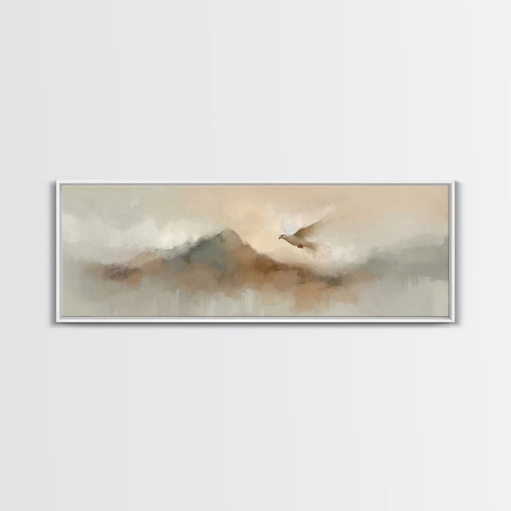Dawnflight Grace – Framed Canvas Print – Christian Art Canvas – Christian Wall Art – Panoramic Wall Art – Christian Painting