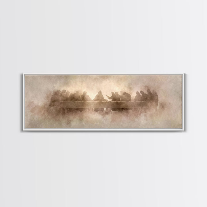Gathered In Light | Framed Canvas Print | Christian Art Canvas | Christian Wall Art | Panoramic Wall Art | Christian Painting