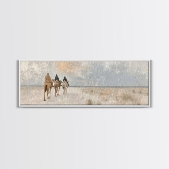 Crescent Promise – Framed Canvas Print – Panoramic Art – Christian Wall Art – Christian Art Canvas – Jesus Painting
