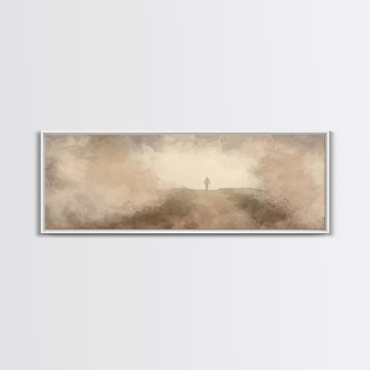 Horizon Of Hope | Framed Canvas Print | Extra Wide Art | Christian Art | Subtle Christian Art | Christian Wall Art | Jesus Art Print