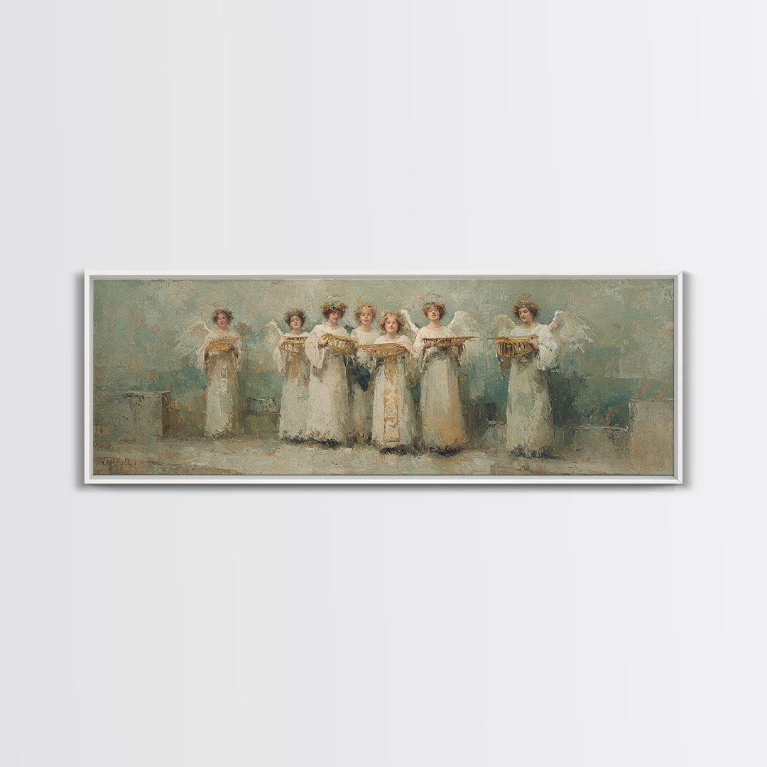 Celestial Offering, Framed Canvas Print, Christian Art Canvas, Panoramic Wall Art, Christian Wall Art, Unique Christian Art