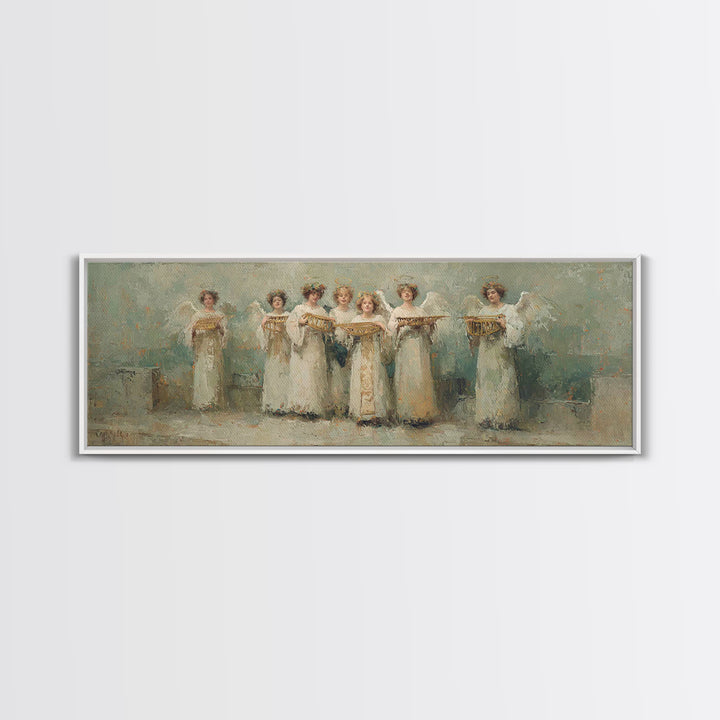 Celestial Offering, Framed Canvas Print, Christian Art Canvas, Panoramic Wall Art, Christian Wall Art, Unique Christian Art