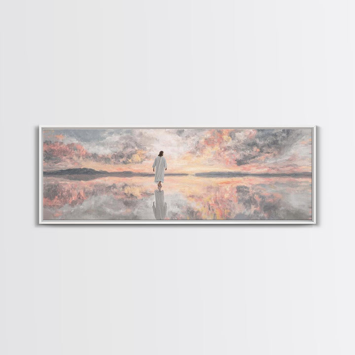 Dawn Of Hope | Framed Canvas Print | Christian Wall Art | Christian Art Canvas | Panoramic Art | Modern Christian Painting