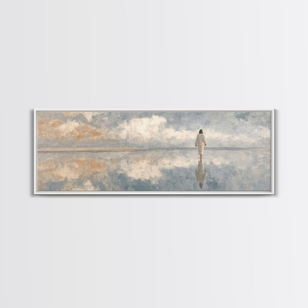 Sky Of Promise – Framed Canvas Print – Panoramic Painting – Christian Wall Art – Jesus Canvas Art – Christian Art Print