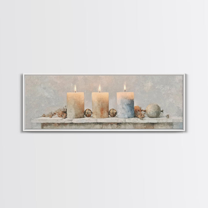 Season Of Hope – Framed Canvas Print – Panoramic Art – Christian Christmas Art – Christian Wall Art – Christian Art Canvas