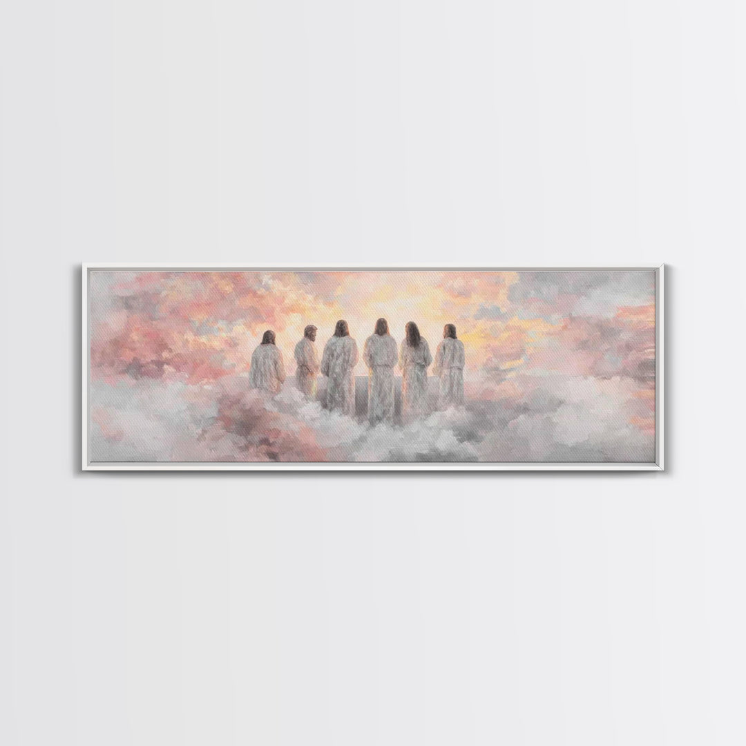 Dawn Of Grace – Framed Canvas Print – Christian Art Canvas – Panoramic Wall Art – Jesus Painting – Christian Christmas Art – Christian Deco