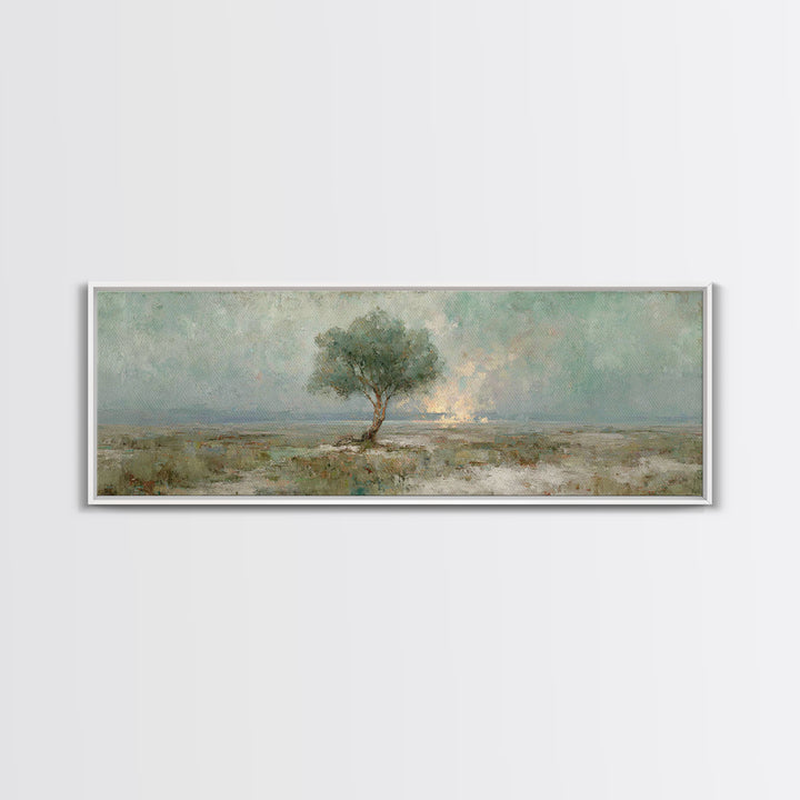 Tree Of Promise, Framed Canvas Print, Panoramic Art, Christian Art Canvas, Christian Wall Art, Christian Painting, Christmas Art