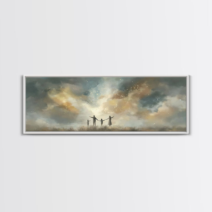 Children Of Light, Framed Canvas Print, Panoramic Art, Christian Art Canvas, Christian Paintings, Christian Wall Art, Christian Gift Ideas