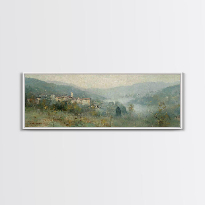 Bell Of Hope | Framed Canvas Print | Panoramic Art | Christian Wall Art | Christian Art Canvas | Christian Painting | Christian Christmas