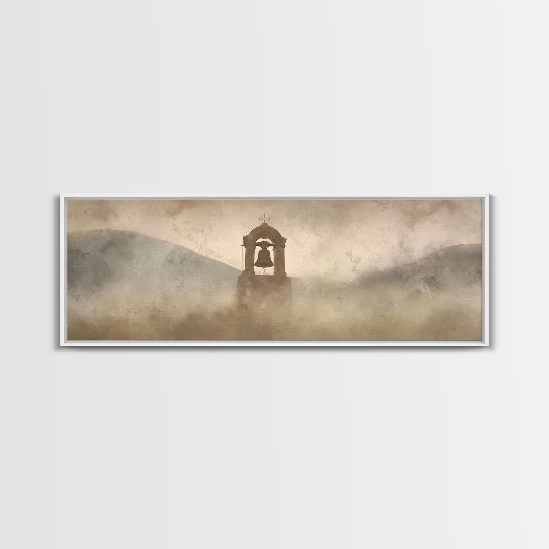 Hillside Rejoicing – Framed Canvas Print – Panoramic Art – Christian Wall Art – Christian Christmas Art – Christian Art Canvas – Jesus Pain