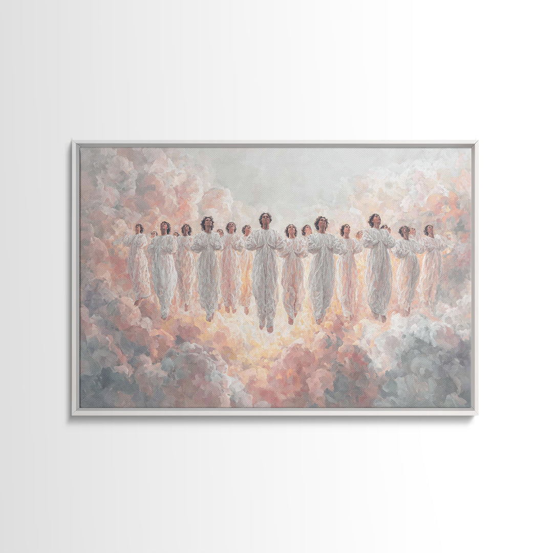 Heavenly Chorus – Framed Canvas Print – Christian Wall Art – Christian Art Canvas – Christian Paintings – Christian Christmas Art
