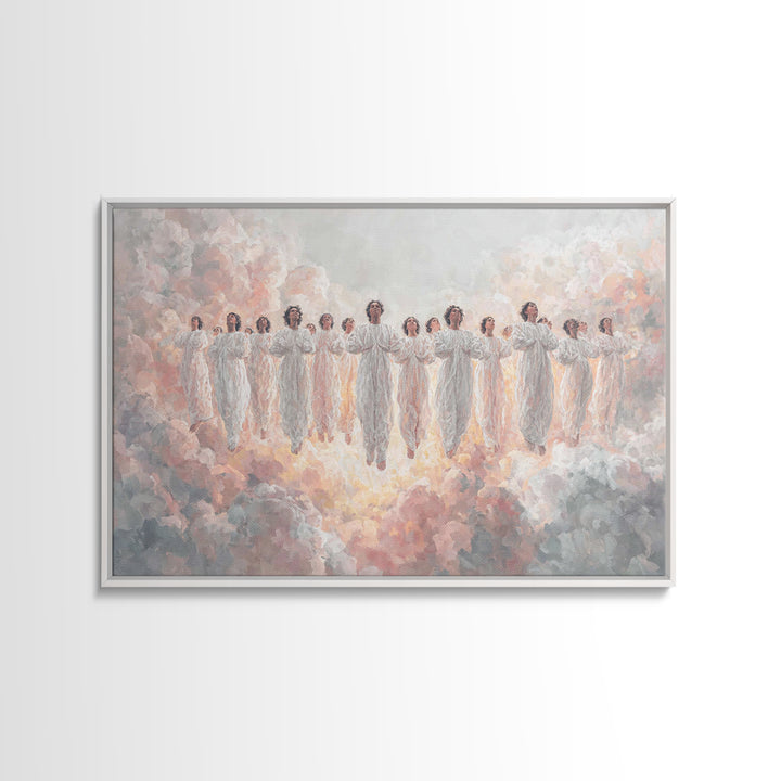 Heavenly Chorus – Framed Canvas Print – Christian Wall Art – Christian Art Canvas – Christian Paintings – Christian Christmas Art