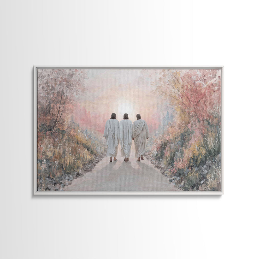 Pathway Of Hope, Framed Canvas Print, Christian Art Canvas, Christian Wall Art, Jesus Painting, Vintage Christian Art, Christian Gift Ideas
