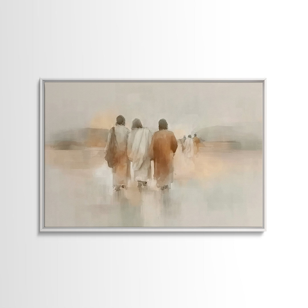 Threefold Mercy | Framed Canvas Print | Christian Wall Art | Christian Art Canvas | Jesus Painting | Minimalist Christian Art | Christian G