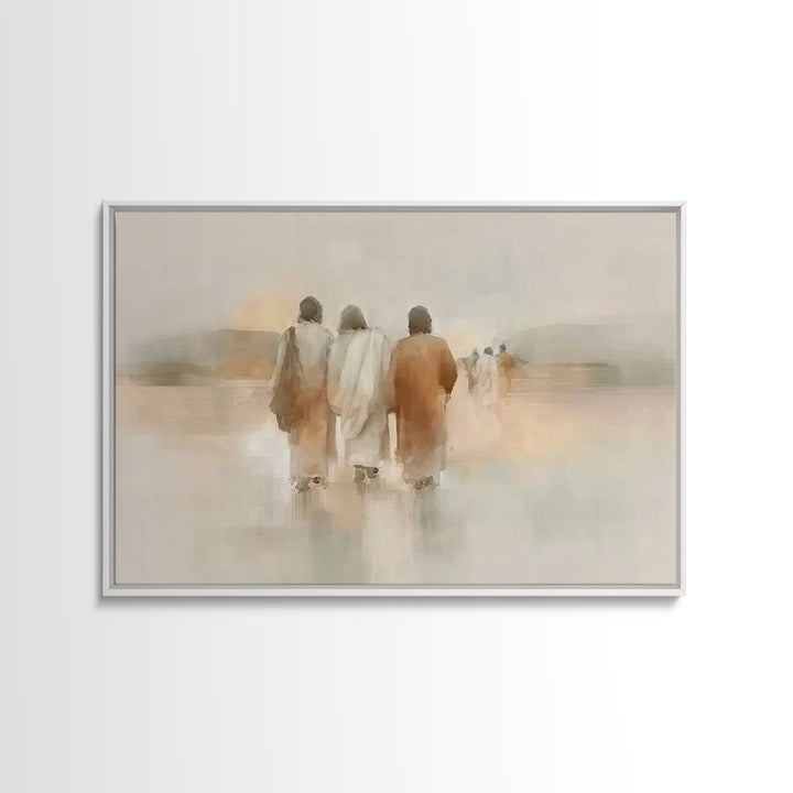 Threefold Mercy | Framed Canvas Print | Christian Wall Art | Christian Art Canvas | Jesus Painting | Minimalist Christian Art | Christian G