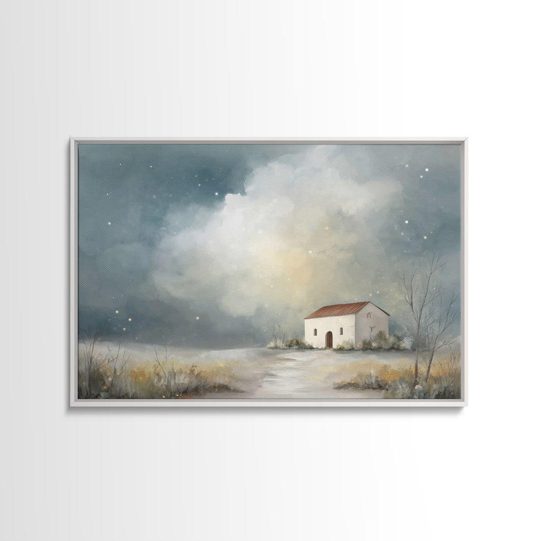 Chapel Of Stars, Framed Canvas Print, Christian Wall Art, Christian Art Canvas, Christian Art, Christian Decor, Subtle Christian Art