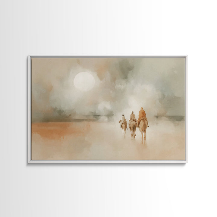 Radiant Dawn Path – Framed Canvas Print – Christian Art Canvas – Christian Decor – Christian Wall Art – Christmas Art – Christian Christmas