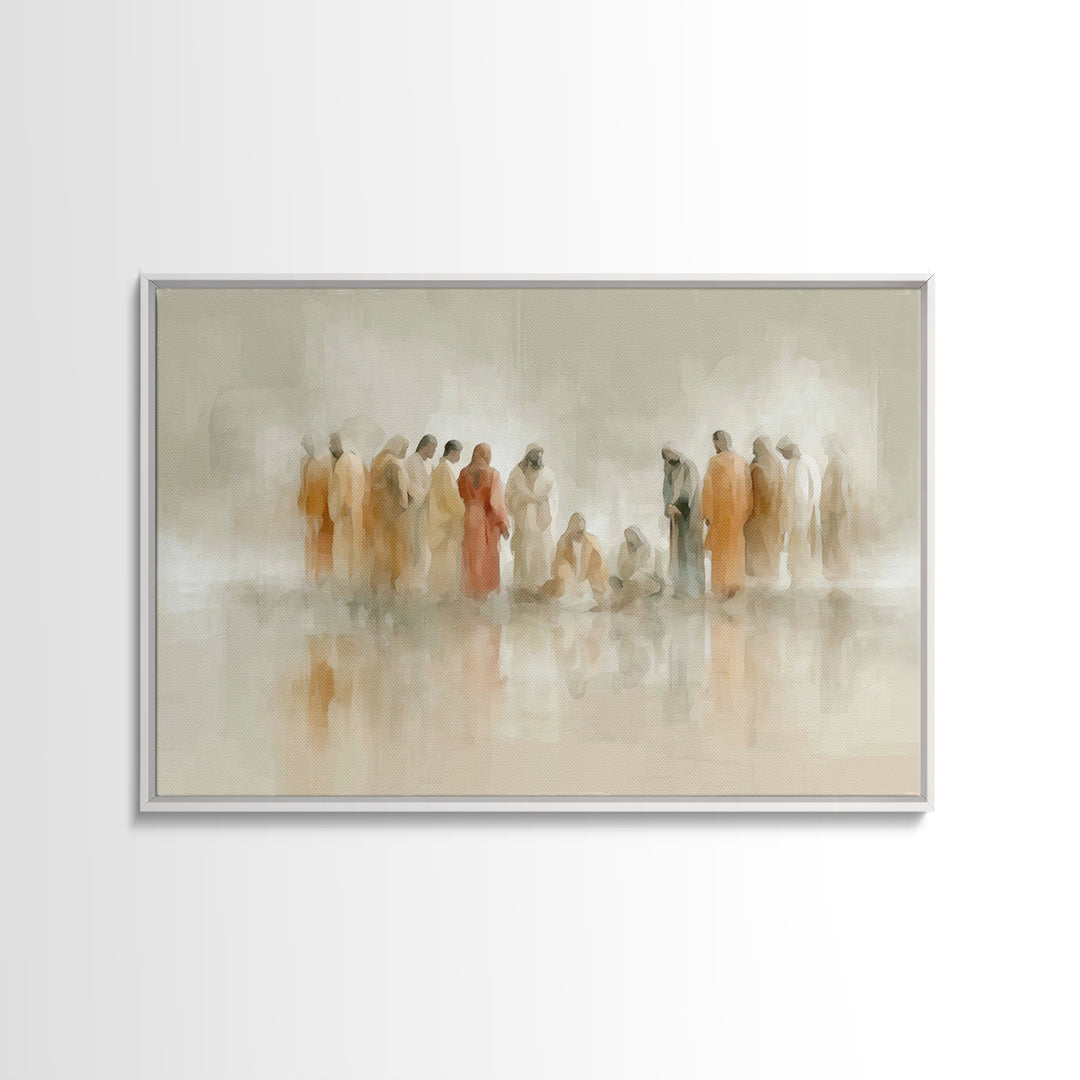 Desert Disciples – Framed Canvas Print – Christian Art Canvas – Christian Paintings – Jesus Painting – Christian Wall Art