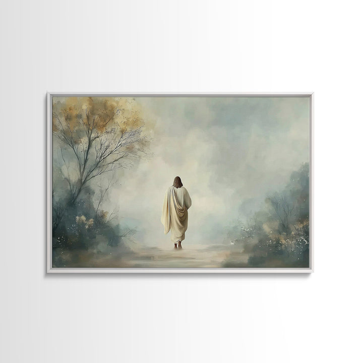 Heaven’s Walk – Framed Canvas Print – Christian Wall Art – Jesus Painting – Christian Art Canvas – Modern Christian Art