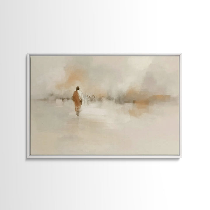 Sacred Steps, Framed Canvas Print, Christian Art Canvas, Jesus Painting, Christian Wall Art, Subtle Christian Paintings