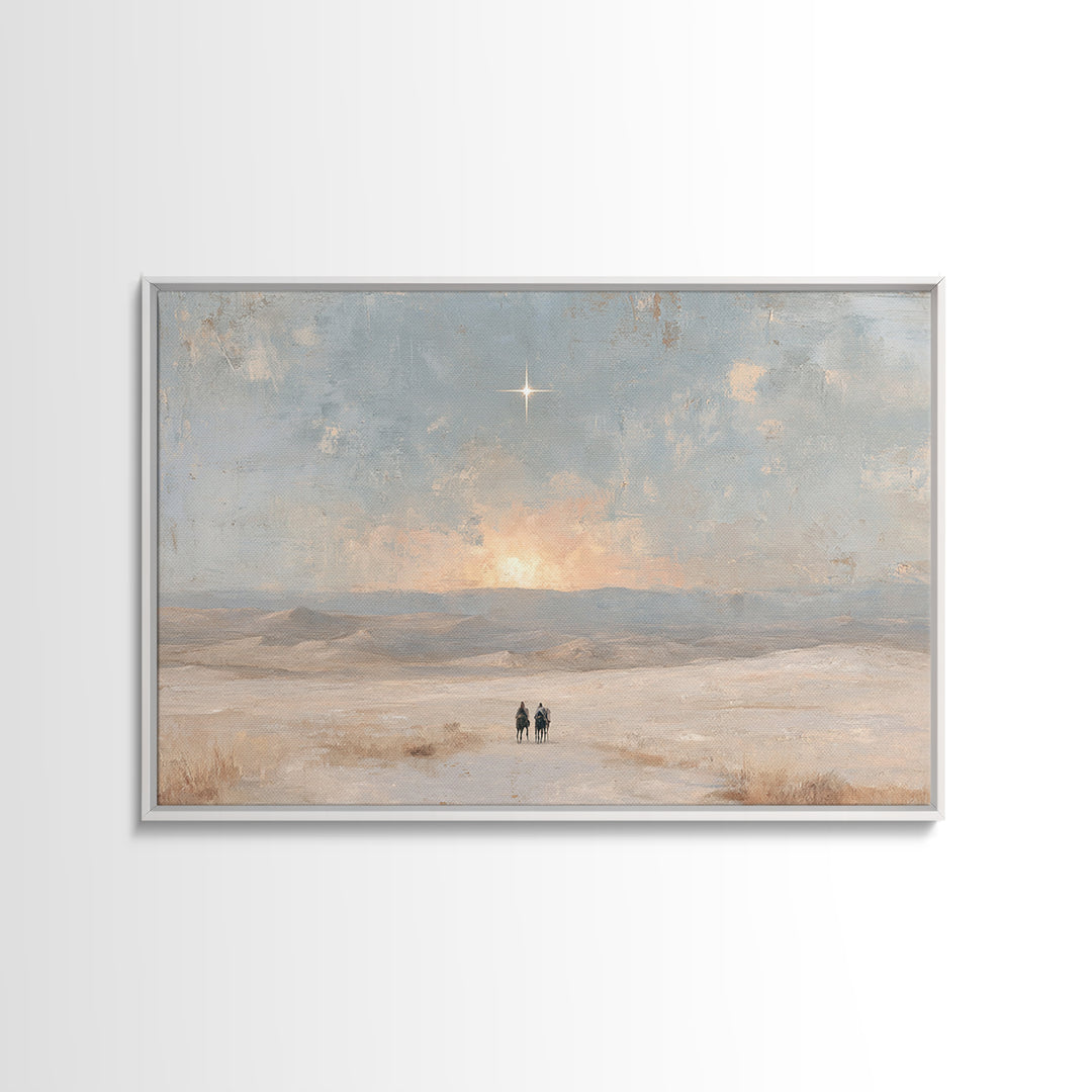Holy Horizon – Framed Canvas Print – Christian Art Canvas – Christian Wall Art – Christmas Art – Christian Gift – Christian Christmas Art