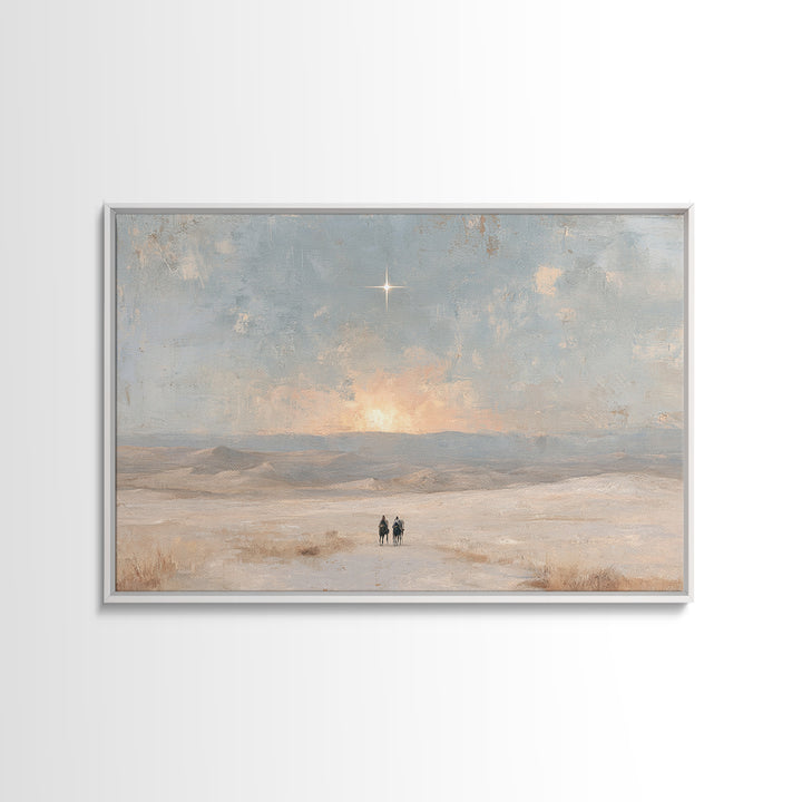 Holy Horizon – Framed Canvas Print – Christian Art Canvas – Christian Wall Art – Christmas Art – Christian Gift – Christian Christmas Art