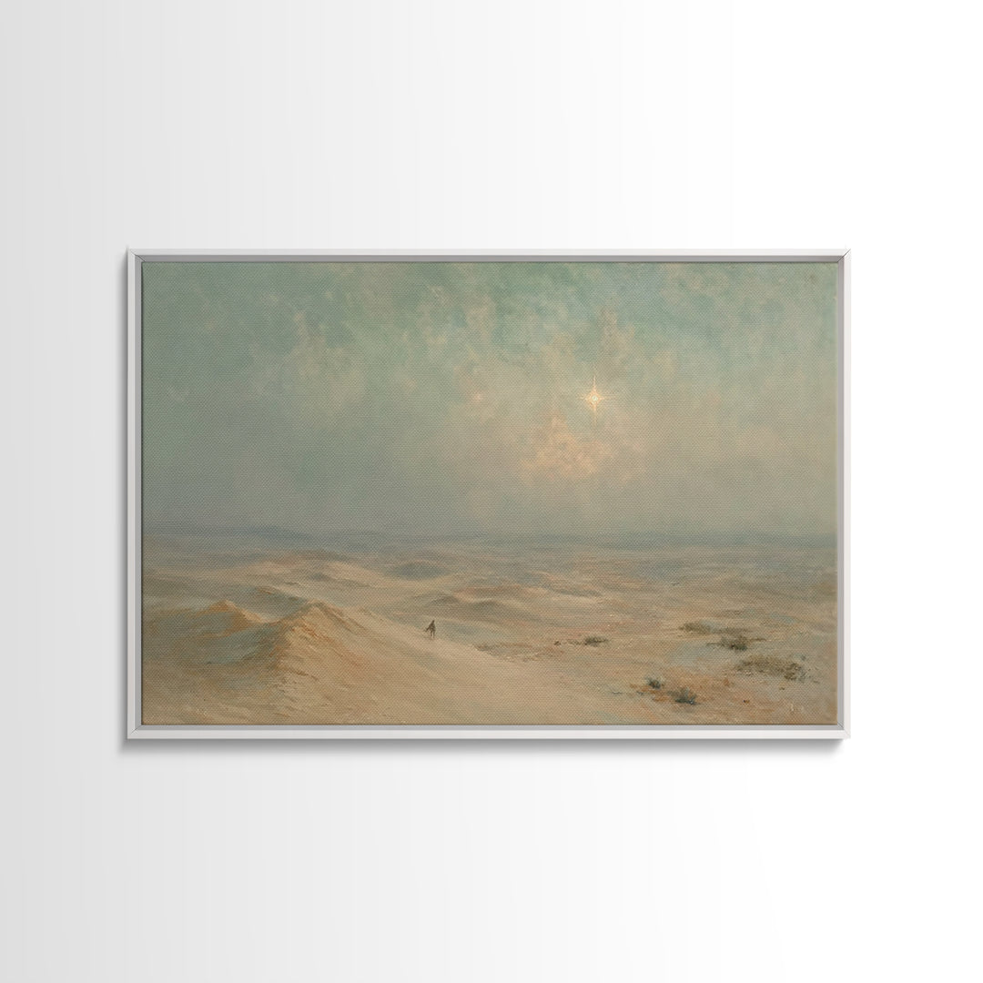 Sacred Horizon – Framed Canvas Print – Christian Christmas Art – Christian Wall Art – Christian Art Canvas – Christmas Art – Christian Gift
