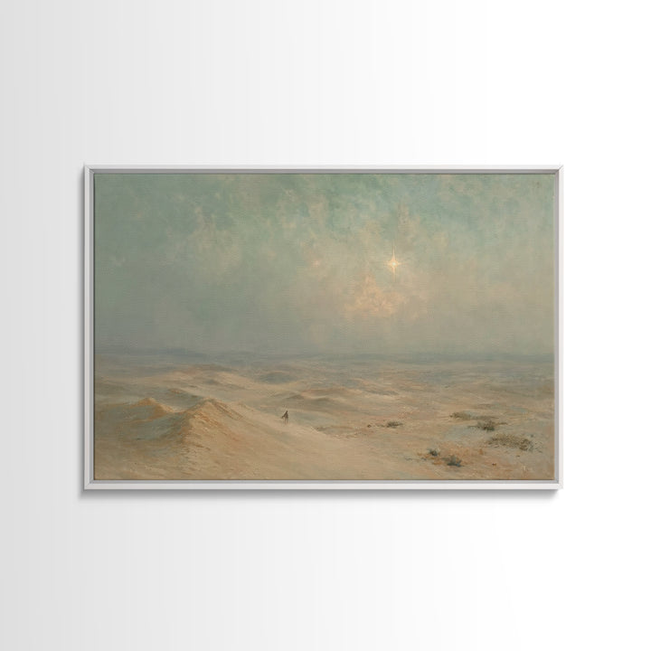 Sacred Horizon – Framed Canvas Print – Christian Christmas Art – Christian Wall Art – Christian Art Canvas – Christmas Art – Christian Gift