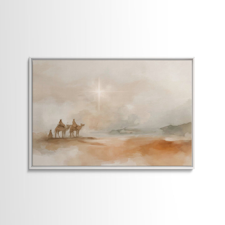 Humble Journey – Framed Canvas Print – Christian Art Canvas – Christian Gift Ideas – Christian Wall Art – Christmas Art – Christian Christm