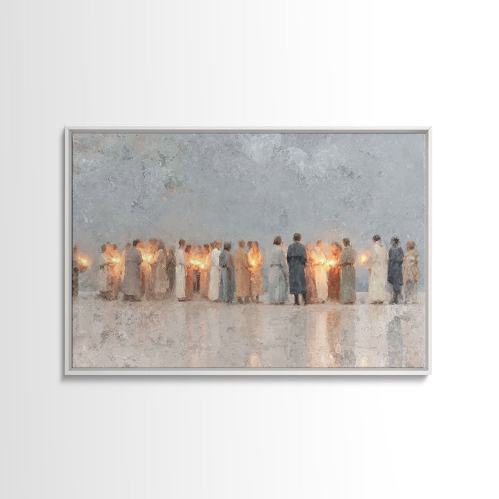 Gathered In Light – Framed Canvas Print – Christian Art Canvas – Christian Art Prints – Christian Decorations – Christian Wall Art