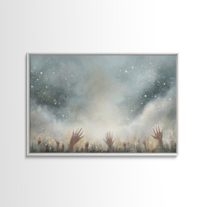 Sacred Assembly | Framed Canvas Print | Christian Art | Christian Wall Art | Christian Art Painting | Unique Christian Art | Christian Gift